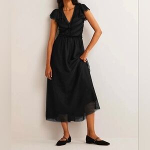 NWT BODEN V-Neck Tulle Maxi Dress Size 8